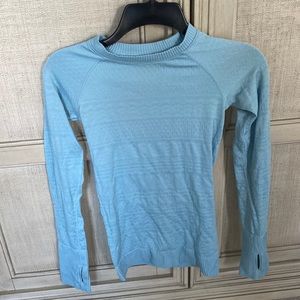 Blue Lululemon Long-sleeve top